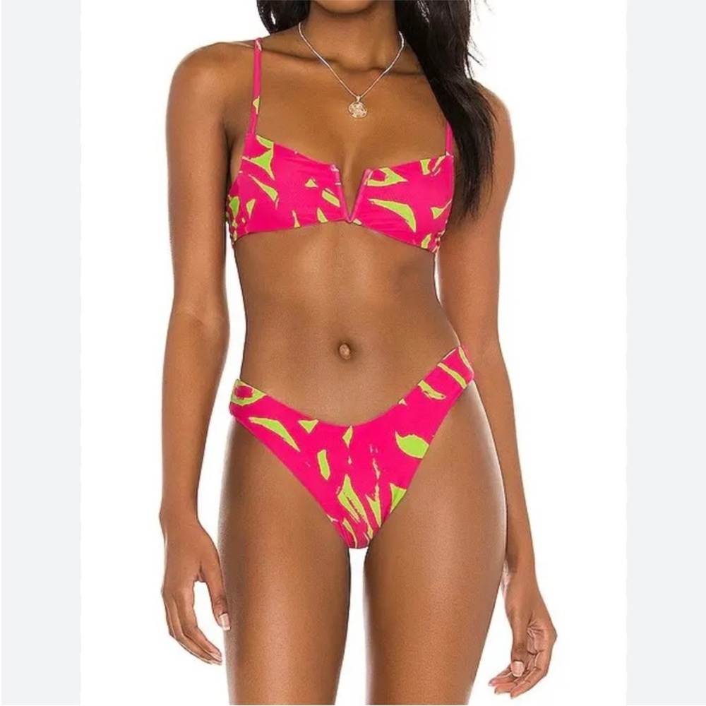 bond-eye Neon Pink and Lime Bikini